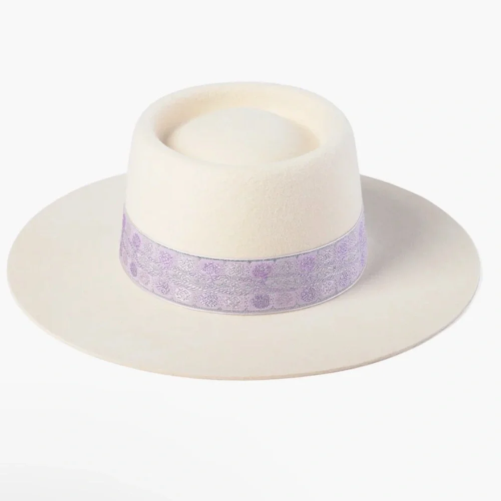 NEW Lack of Color Lavender Lolita Boater Hat - Picture 3 of 8